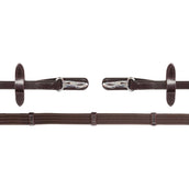 Schockemöhle Rênes Neo Line Clip Marron/Argent Schockemöhle Rênes Neo Line Clip Marron/Argent