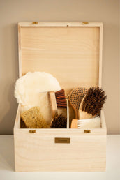 Showtime Caisse de Pansage Luxe met borstels Beige Showtime Caisse de Pansage Luxe met borstels Beige