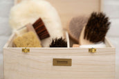 Showtime Caisse de Pansage Luxe met borstels Beige Showtime Caisse de Pansage Luxe met borstels Beige