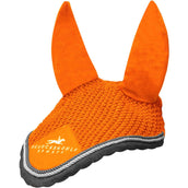Schockemöhle Bonnet Anti-Mouches Neo Star Orange/Logo Schockemöhle Bonnet Anti-Mouches Neo Star Orange/Logo