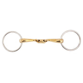 BR Mors de Filet Soft Contact Double Brisure Incurvé 16mm BR Mors de Filet Soft Contact Double Brisure Incurvé 16mm