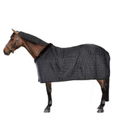 EQUITHÈME Couverture d'Écurie Teddy Doublé de Peau de Mouton Synthétique Noir/Beige EQUITHÈME Couverture d'Écurie Teddy Doublé de Peau de Mouton Synthétique Noir/Beige