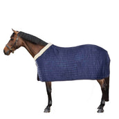 EQUITHÈME Couverture d'Écurie Teddy Doublé de Peau de Mouton Synthétique Marin EQUITHÈME Couverture d'Écurie Teddy Doublé de Peau de Mouton Synthétique Marin