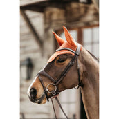 Kentucky Bonnet Anti-Mouches Wellington Velours Orange Kentucky Bonnet Anti-Mouches Wellington Velours Orange