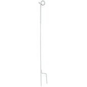 Agradi Power Piquet de Clôture Acier de Ressort avec Boucle 105cm 10 Pièces Blanc Agradi Power Piquet de Clôture Acier de Ressort avec Boucle 105cm 10 Pièces Blanc