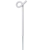 Agradi Power Piquet de Clôture Acier de Ressort avec Boucle 10 Pièces Métal 109cm Blanc Agradi Power Piquet de Clôture Acier de Ressort avec Boucle 10 Pièces Métal 109cm Blanc