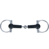 Harry's Horse Mors en D Caoutchouc RVS Harry's Horse Mors en D Caoutchouc RVS