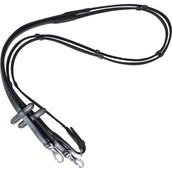 Harry's Horse Rênes Webband avec Fermeture Clip Noir Harry's Horse Rênes Webband avec Fermeture Clip Noir