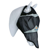Shires Masque Anti-Mouches avec Découpe D'oreille et Rabat de Nez Noir Shires Masque Anti-Mouches avec Découpe D'oreille et Rabat de Nez Noir