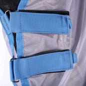 Riding World Couverture Anti-Mouches Combo Blanc/Bleu Riding World Couverture Anti-Mouches Combo Blanc/Bleu