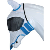 Shires Masque Anti-Mouches avec Oreilles & Muse Ultra Pro Blanc Shires Masque Anti-Mouches avec Oreilles & Muse Ultra Pro Blanc
