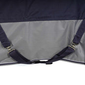EQUITHÈME Turnout Rug Tyrex Combo 600D 200g Marine/Gris Dots EQUITHÈME Turnout Rug Tyrex Combo 600D 200g Marine/Gris Dots