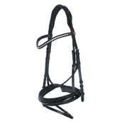 Kieffer Bridon Comfort Paris Anglais Muserolle avec Noseband, Noir Technique, Vernis, 35mm Noir Kieffer Bridon Comfort Paris Anglais Muserolle avec Noseband, Noir Technique, Vernis, 35mm Noir