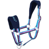 Funny Horses Licol Bleu foncé/Bleu/Rose foncé Funny Horses Licol Bleu foncé/Bleu/Rose foncé