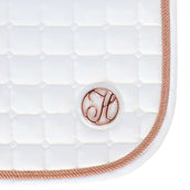 Harry's Horse Tapis de Selle Reverso Logo Competition Polyvalent Blanc/Rosegold Harry's Horse Tapis de Selle Reverso Logo Competition Polyvalent Blanc/Rosegold