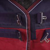 EQUITHÈME Couverture d'Extérieur Tyrex 1200D 50g Marine/Bordeaux EQUITHÈME Couverture d'Extérieur Tyrex 1200D 50g Marine/Bordeaux