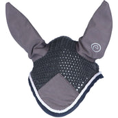 EQUITHÈME Bonnet Anti-Mouches Polyfun Gris Foncé/Bleu Marine EQUITHÈME Bonnet Anti-Mouches Polyfun Gris Foncé/Bleu Marine