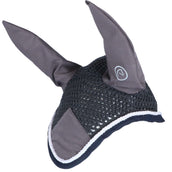 EQUITHÈME Bonnet Anti-Mouches Polyfun Gris Foncé/Bleu Marine EQUITHÈME Bonnet Anti-Mouches Polyfun Gris Foncé/Bleu Marine