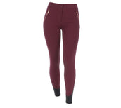 EQUITHÈME Pantalon d'Équitation Kenya Silicone Genouillères Prune EQUITHÈME Pantalon d'Équitation Kenya Silicone Genouillères Prune
