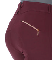 EQUITHÈME Pantalon d'Équitation Kenya Silicone Genouillères Prune EQUITHÈME Pantalon d'Équitation Kenya Silicone Genouillères Prune