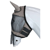 HKM Masque Anti-Mouches Fringes Argent/Gris HKM Masque Anti-Mouches Fringes Argent/Gris