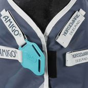 Amigo Chemise Turnout Eco Bravo 12 Plus 100g Teal/gris Amigo Chemise Turnout Eco Bravo 12 Plus 100g Teal/gris