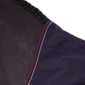 EQUITHÈME Couverture d'Extérieur Tyrex 1200D 50g avec Demi Cou Marine/Bordeaux EQUITHÈME Couverture d'Extérieur Tyrex 1200D 50g avec Demi Cou Marine/Bordeaux