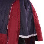 EQUITHÈME Couverture d'Extérieur Tyrex 1200D 150g avec Demi Cou Marine/Bordeaux EQUITHÈME Couverture d'Extérieur Tyrex 1200D 150g avec Demi Cou Marine/Bordeaux