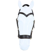 F.R.A. Bridon sans Mors Aruba Side Pull Rênes en Cuir Souple Noir F.R.A. Bridon sans Mors Aruba Side Pull Rênes en Cuir Souple Noir