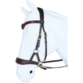 F.R.A. Bridon sans Mors Aruba Side Pull Rênes en Cuir Souple Noir F.R.A. Bridon sans Mors Aruba Side Pull Rênes en Cuir Souple Noir