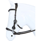 F.R.A. Hackamore Calli Stuk Hook Rênes en Cuir Havane F.R.A. Hackamore Calli Stuk Hook Rênes en Cuir Havane