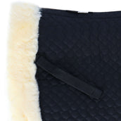 F.R.A. Tapis de Selle De Luxe Dressage Fourrure Complète Noir/Naturel F.R.A. Tapis de Selle De Luxe Dressage Fourrure Complète Noir/Naturel