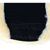 F.R.A. Tapis de Selle De Luxe Dressage Fourrure Complète Noir/Naturel F.R.A. Tapis de Selle De Luxe Dressage Fourrure Complète Noir/Naturel