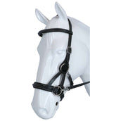 F.R.A. Bridon sans Mors Flandy Side Pull Rênes en Cuir avec Grip de Caoutchouc Noir F.R.A. Bridon sans Mors Flandy Side Pull Rênes en Cuir avec Grip de Caoutchouc Noir