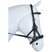F.R.A. Bridon sans Mors Flandy Side Pull Rênes en Cuir avec Grip de Caoutchouc Noir F.R.A. Bridon sans Mors Flandy Side Pull Rênes en Cuir avec Grip de Caoutchouc Noir