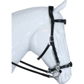 F.R.A. Hackamore Imperial Rênes en Cuir Souple Noir F.R.A. Hackamore Imperial Rênes en Cuir Souple Noir