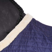 EQUITHÈME Couverture d'Écurie Teddy Doublé de Peau de Mouton Synthétique Marin EQUITHÈME Couverture d'Écurie Teddy Doublé de Peau de Mouton Synthétique Marin