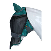 Shires Masque Anti-Mouches Deluxe avec Oreilles et Nez Vert Shires Masque Anti-Mouches Deluxe avec Oreilles et Nez Vert