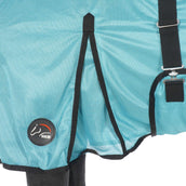 HKM Couverture Anti-Mouches Aqua avec Couvre-cou Aqua HKM Couverture Anti-Mouches Aqua avec Couvre-cou Aqua