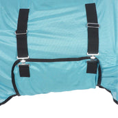 HKM Couverture Anti-Mouches Aqua avec Couvre-cou Aqua HKM Couverture Anti-Mouches Aqua avec Couvre-cou Aqua