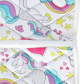 HB Tapis de Selle Unicorn Cartoon Impression Blanche HB Tapis de Selle Unicorn Cartoon Impression Blanche