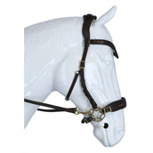 F.R.A. Bridon Glory Hackamore Cuir avec Perles Marron F.R.A. Bridon Glory Hackamore Cuir avec Perles Marron