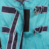 HKM Couverture Anti-Mouches Lissabon avec Couvre-cou Aqua HKM Couverture Anti-Mouches Lissabon avec Couvre-cou Aqua