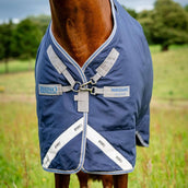 Rhino Plus Turnout Lite 100g Navy/Titanium Grey Rhino Plus Turnout Lite 100g Navy/Titanium Grey