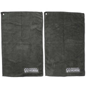 Agradi Horse Serviette Microfibre par paire Gris Agradi Horse Serviette Microfibre par paire Gris