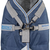 Rhino Chemise Turnout 100g Bleu marine/Gris titane/Bleu classique Rhino Chemise Turnout 100g Bleu marine/Gris titane/Bleu classique