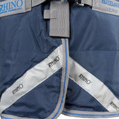 Rhino Chemise Turnout 100g Bleu marine/Gris titane/Bleu classique Rhino Chemise Turnout 100g Bleu marine/Gris titane/Bleu classique