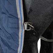 Rhino Chemise Turnout 100g Bleu marine/Gris titane/Bleu classique Rhino Chemise Turnout 100g Bleu marine/Gris titane/Bleu classique