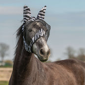 Velder Horsewear Essentials Masque Anti-Mouches Zebra avec Oreilles Noir/Blanc Velder Horsewear Essentials Masque Anti-Mouches Zebra avec Oreilles Noir/Blanc