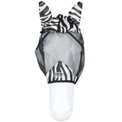 Velder Horsewear Essentials Masque Anti-Mouches Zebra avec Oreilles Noir/Blanc Velder Horsewear Essentials Masque Anti-Mouches Zebra avec Oreilles Noir/Blanc